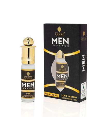 Luxury 100% Original Men in Black6-ML Attar Ittar Atar Non Alcoholic Long Lasting Natural Fragrance Scent 0.20 Floz