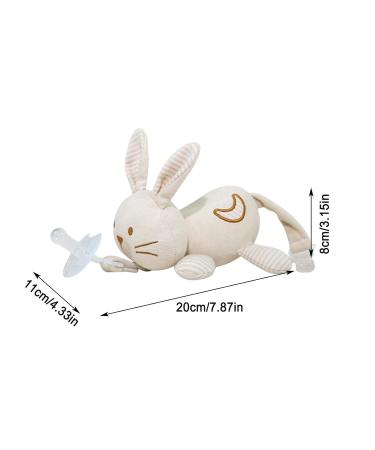 Neamou Soft Toy Pacifier Holder - Plush Rabbit Buddy for Infants Skin-Friendly & Convenient | Perfect for Babies & Children's Parties - Buy Online on GoSupps.com