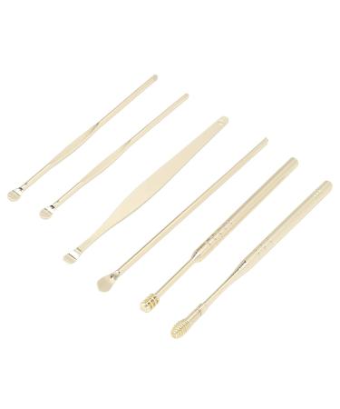 Portable Spiral Ear Wax Removal Tool Set - U Shape Ear Spoon Cleaner (Black/Yellow) - Buy Online on GoSupps.com