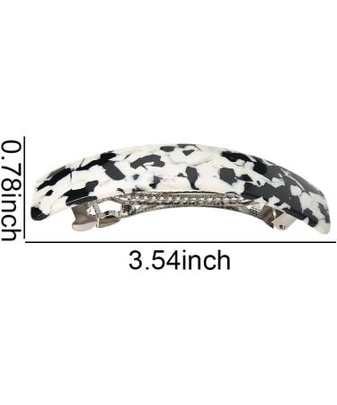 Large Hair Clips for Women Girls French Barrette Hair Ponytail Clip for Teen Girl Elegant Hair Clip Clamps Nonslip Hair Accessories for Women Girls Black Headpiece Hairpin - Buy Online on GoSupps.com