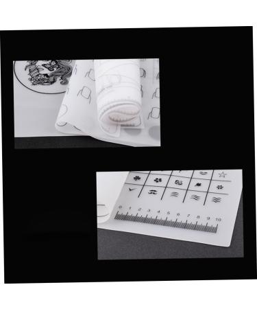 Healeved Manicure Mat Tools Nail Sticker Guide Nail Art Stamping Mat Nail Accessories Nail Art Transfer Tool Nail Stamp Plate Nail Art Mat Nail Art Tool Earth Tones Nail Supplies 40.5*30.5cm As Shown - Buy Online on GoSupps.com