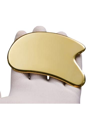 Pure Brass Copper Guasha Board Scraper Neck Body Meridian Scrapping Muscle Relaxing Acupuncture Stimulation Physical Therapy 1Pcs (Color : 3)