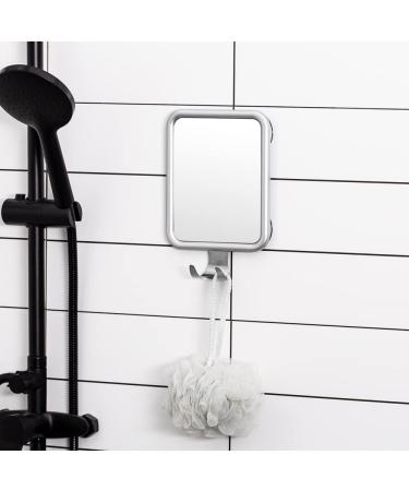 Lunmore Fogless Shower Mirror for Shaving with 4 Suction Cups | Razor Holder, Drop-Proof & Rust-Resistant | Rectangle Shape - Buy Online on GoSupps.com
