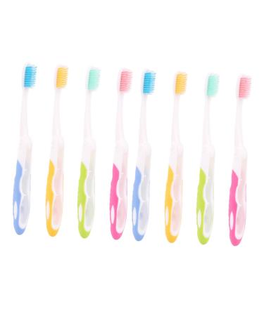 TOVINANNA 8pcs Adult Toothbrushes Oral Care Tool Oral Accessories Travel Toothbrush Bristle Toothbrushes