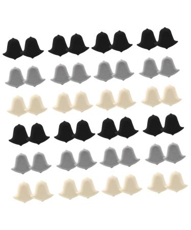 NOLITOY 24 Pairs Forefoot Half Size Pad Forefoot Cushion Pads for Women Soft Forefoot Pads High Heel Wear-Resistant Heel Liners Shoe Heel Liners Women's Non-Slip Polyester Sole Pad