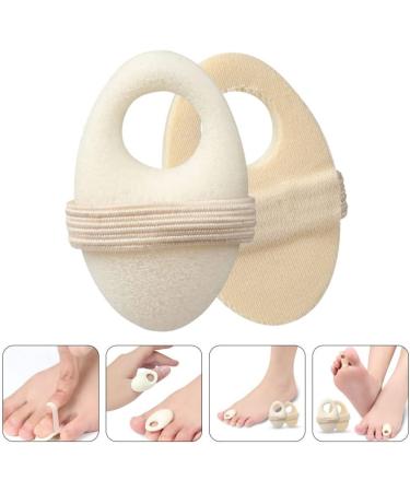 Beavorty Foam Corn Cushions - 2pcs Toe Pads with Elastic Strap for Callus, Bunion, and Toe Protection - White - Buy Online on GoSupps.com
