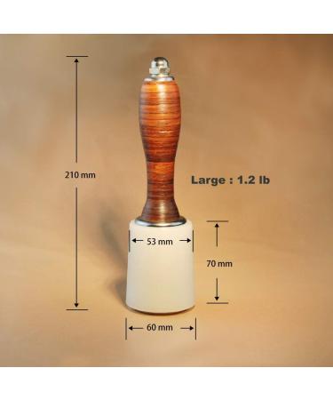 OWDEN Professional Leather Carving Hammer - High Quality Nylon Head with Leather Grip Handle - Leather Tools for Handmade DIY Leathercraft (Large 1.2 LB) - Buy Online on GoSupps.com