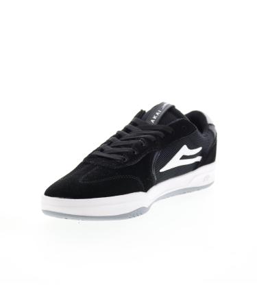 Lakai Limited Footwear Mens Atlantic Skate Shoe 39.5 EU Black Light Grey Suede