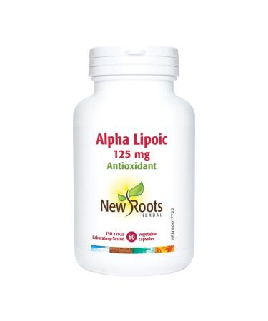 New Roots Herbal - Alpha Lipoic Acid 125mg 60 Capsules - Provides Antioxidants for the Maintenance of Good Health