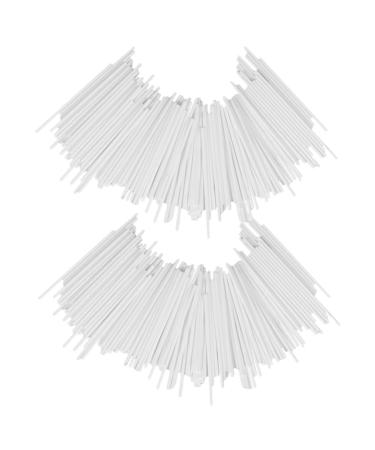 Zerodeko 200pcs Solid Paper Candy Bars Chocolate Candies Chocolate Candy Chocolate Sticks Lollipop Packing Sticks Bulk Chocolate Bars Bulk Candy Bars Biscuit Stick Manual White