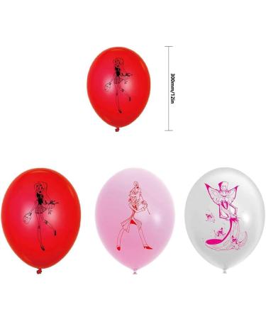 Zhongkaihua Hazbin Hotel Party Decorations Birthday Cake Decoration Supplies Set Includes Happy Birthday Banner Cake Topper Cupcake Toppers Balloons 32 pcs Type1 - Buy Online on GoSupps.com