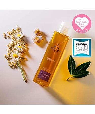 Aromatherapy Associates De-Stress Mind Shower Oil 250ml | Calming Essential Oil Blend for Focus and Relaxation - Buy Online on GoSupps.com