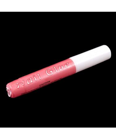 Guvkeug Women Beauty Mini Professional Nail False Art Decorate Tips Acrylic Glue White+Pink - Buy Online on GoSupps.com