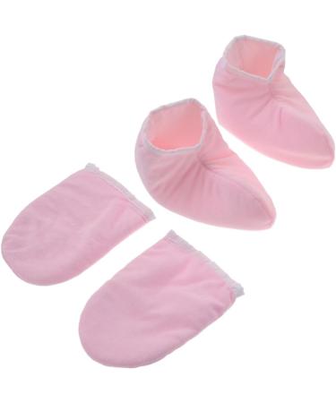 Healeved 6 Pairs Bath Treatment Mitt Kaleidoscope Toy Wax Care Mittens Foot Spa Cover Hand Treatment Mitts Beauty Gloves Spa Gloves Warm Gloves Dry Hands Gloves Take a Bath Paraffin Pink - Buy Online on GoSupps.com