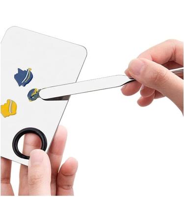 2Pcs Makeup Spatula metal Beauty Stainless Steel Cosmetics Metal Spatula Mixing Tool - Buy Online on GoSupps.com