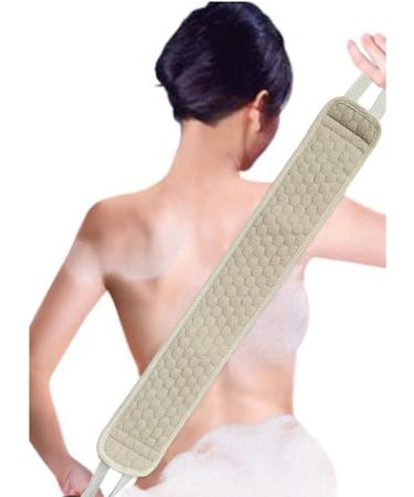 Large Exfoliating Back Scrubber 32in with Long Handle - Double Sided Scrubbing Strap - Deep Clean and Invigorate Your Skin - Back Washer for Men and Women - Buy Online on GoSupps.com