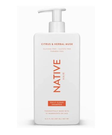 Sulfate, Paraben, and Dye Free Native Shampoo and Conditioner Set | 16.5 oz | Citrus & Herbal Musk Daily Clean - Buy Online on GoSupps.com