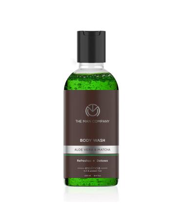 The Man Company Body Wash With Aloe Vera & Matchasoap Free Shower Gel For Glowing & Smooth Skinsls & Paraben-Free - 250 Ml