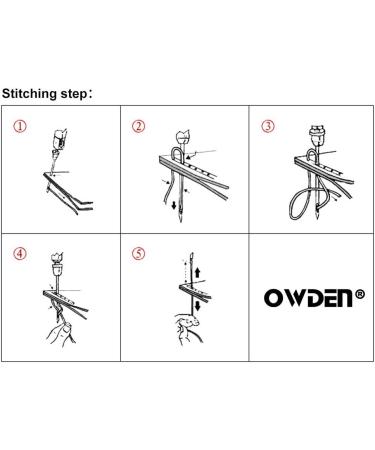 OWDEN Professional Leathercraft Stitch Awl Tool Set with Speedy Stitcher - Leather Sewing Awl for Belt, Canvas, Fabric, and Bag Repair (3 Thread Colors) - Buy Online on GoSupps.com