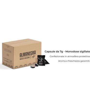 Almanegra Caff Almanigra 100 Coffee Capsules Compatible with Lavazza to Modo Mio - Buy Online on GoSupps.com