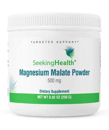 Seeking Health Magnesium Malate Powder  500 mg Dimagnesium Malate Supplement to Support Sleep and Balanced Mood  High-Absorption Chelated Magnesium  Vegan and Vegetarian (100 Servings) - Buy Online on GoSupps.com