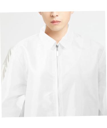 FRCOLOR Hairdressing Overalls Elegant Religious Aprons Care Uniform for Women Grooming Coat Waterproof Clothing Pet Grooming Apron Hairdressing Apron Medium and Small Men and Women White - Buy Online on GoSupps.com