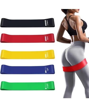 Adjustable Resistance Bands for Strength Training Yoga Pilates Physical Therapy and Home Gym Workouts - Multi-Level Exercise Bands for Stretching and Flexibility