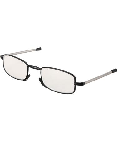 Camiesy Portable Folding Reading Glasses +1.5 - Compact Mini Case for Men & Women - Fashionable Black Style - Buy Online on GoSupps.com