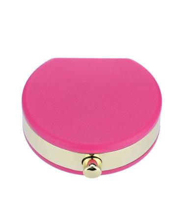 Contact Lens Case Mini Contact Lens Holder Eye Care Lens Case Set Cute Lovely Travel Kit Box(Rose Red)