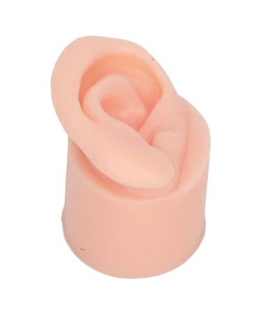 Silicone ear model flexible soft reusable high simulation piercing ear model for educational displays with light skin (LEFT)