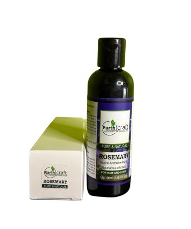 Organic Rosemary Oil for Hair Growth Scalp Skin & Aromatherapy - 100ml | Earth Craft - Buy Online on GoSupps.com