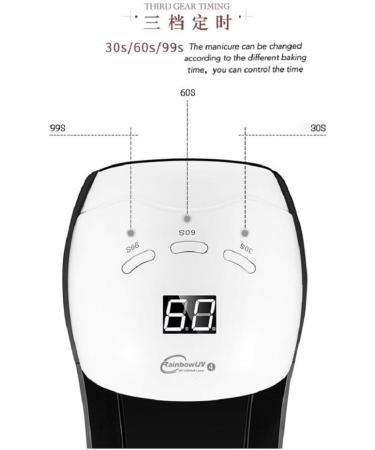 Ruihua 2in1 Nail Dryer Machine UV/LED 48W Nail Lamp New Version for Curing Toe Nails and Finger Nails Professional Quickly LED Nail Curing - Buy Online on GoSupps.com