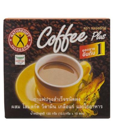 Nature Gift Coffee Plus with Fiber Ginseng Extract Vitamin & Mineral 135g. (13.5g.x10 Sachets)