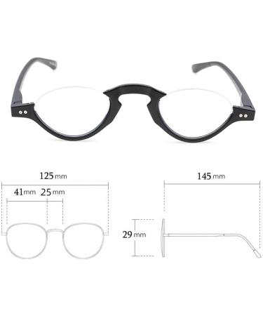 Buy Retro Women s Half Frame Reading Glasses | Light Blocking Eyeglasses 3.0X | Blue Light Protection | International Shipping - Buy Online on GoSupps.com