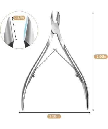 ANYI Cuticle Trimmer- Stainless Steel Professional Manicure and Pedicure Tool - Buy Online on GoSupps.com