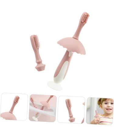 Minkissy Penguin Toothbrush Set for Kids - Soft Children's Toothbrushes for Gentle Cleaning & Gum Care - Pink Baby Toothbrushes - Buy Online on GoSupps.com