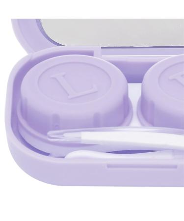 NATUDECO Contact Lens Container - Stylish Purple Storage Box for Hard & Soft Lenses | Perfect for Home Office & Travel - Buy Online on GoSupps.com