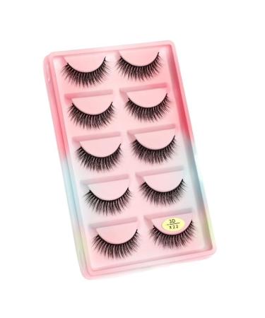 UAMOU Mink Eyelashes 10/50/100 Boxes Wispy 3D Mink Lashes Makeup Natural Long Volume False Eyelashes Bulk Faux Cils Custom Cheerfully (Color : 5 Pairs X22CS Size : 50 Boxes)