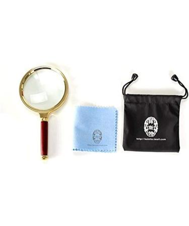 Glass 80mm Magnifier High Magnification Handheld Magnifier HD 10x Old People Read Read Newspapers Portable Child Ergonomics Light Weight Glass 165mm*80mm*10mm Loupe Made in China - Buy Online on GoSupps.com