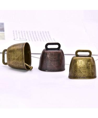 Milisten 2pcs Cow Horse Sheep Grazing Copper Bells Metal Cattle Bells Sheep Bell Pet Collar Ornament Farm Animal Loud Bronze Bell Pet Anti- Theft Accessories Bell Size L 3X3.4CM - Buy Online on GoSupps.com