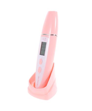 minkissy Skin Facial Moisture Tester Led Display Moisture Tester Facial Tester Moisture Meter Tester Care Moisture Analyzer Skin Hydration Tester Prosthetic Nose Pink Monitor Face
