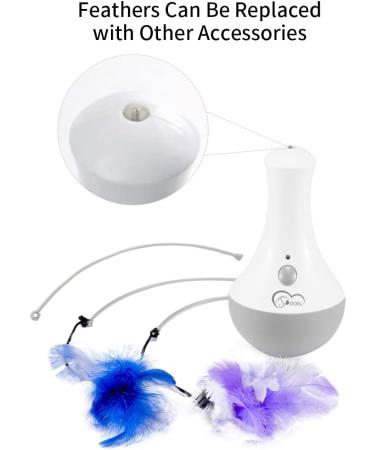 Doel Interactive Cat Toys - Electric Feather & Tumbler Toys for Intelligent Indoor Cats | Perfect Gift for Cat Lovers - Buy Online on GoSupps.com