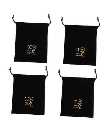 4pcs Hair Dryer Storage Bag Make up Holder Gym Bag Storage Bag for Bathroom Jewelry Travel Household