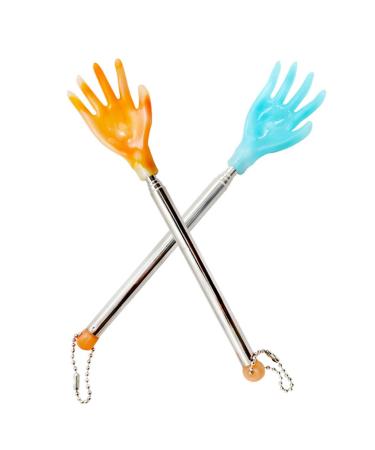 2 pieces Back scratches Telescopic back scratch with a wide scratch hand against itching back massage device Stainless steel telescopic rod stainless steel telescopic back scratch back scratcher - Buy Online on GoSupps.com
