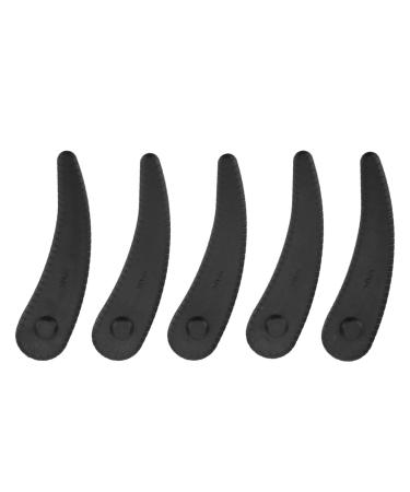 Lawn Mower Blades 25PCS Flexible Durable Fast Cutting Lawnmower Trimmer Blades for Courtyard (Black)