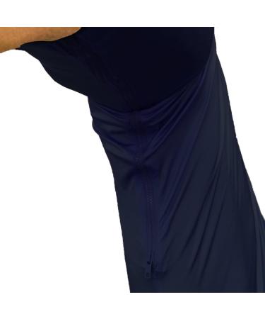 Leberna Lycra Stretch Horse Hood with Zip - Full Face Neck Cover in Navy | International Shipping Available - Buy Online on GoSupps.com