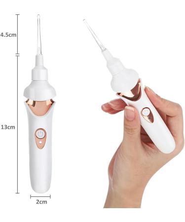 Tweddy Smart Ear Wax Remover Clean Ears Ear Wax Remover USB Charging Ear Wax Remover acuum Suction LED Light Easy-to-Use Ear Cleaner for Kids & Adults (White(Internal camera)) - Buy Online on GoSupps.com