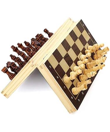 Set International Foldable Wooden Set with Magnetic Checkerboard for Kids/Children Adults (Color : Wood Size : 29x29x3cm) (Wood 29x29x3cm) - Buy Online on GoSupps.com