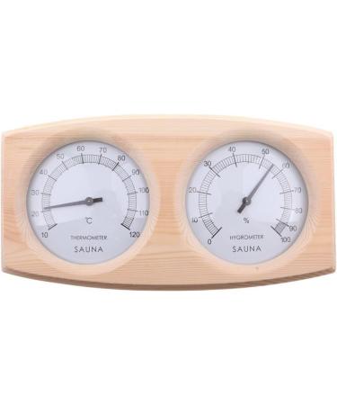 Two-in-One Wooden Thermohygrometer | Sauna Thermometer & Hygrometer | Premium Wooden Sauna Accessories - Buy Online on GoSupps.com