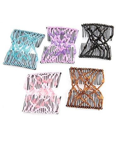 Elastic Hair Feasts - Pearl Hair Clips for Women | Stretchy Double DIY Styling Tool - Buy Online on GoSupps.com